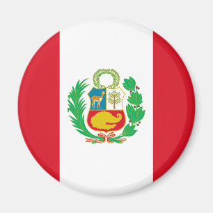 Bandera del Perú - Flag of Peru Magnet