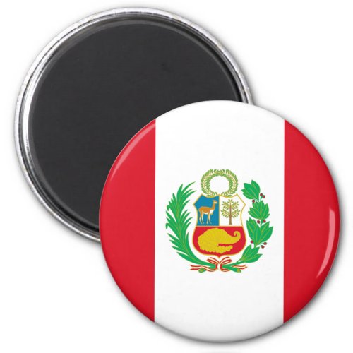 Bandera del Per _ Flag of Peru Magnet