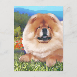 BANDERA heARTdog chow postcard