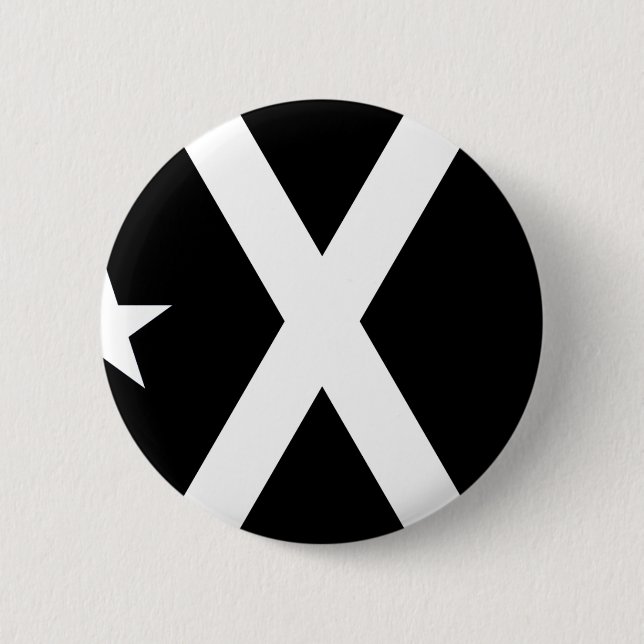 Bandera Negra - Estelada Catalunya Flag Button (Front)