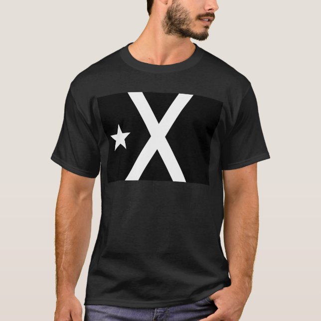 Bandera Negra - Estelada Catalunya Flag T-Shirt (Front)