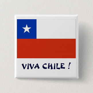 Bandera Viva Chile I Pinback Button