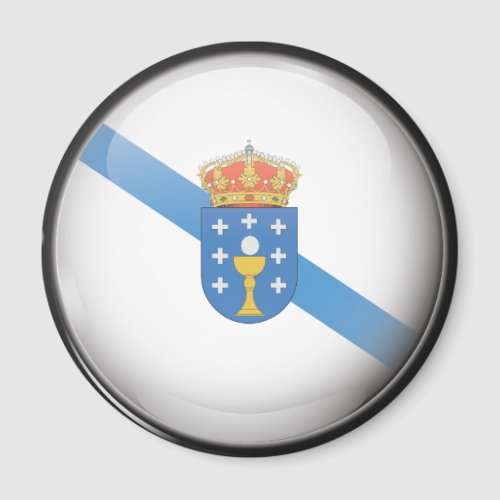 Bandera y escudo de Galicia Magnet