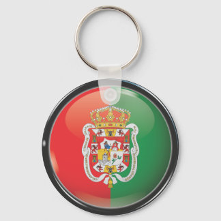 Bandera y escudo de Granada Keychain