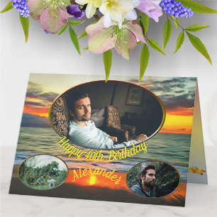 Banderas Bay Birthday Sunset 1738 Card