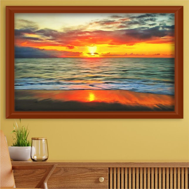 Banderas Bay Sunset 1738 Art Print (Creator Uploaded)