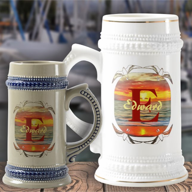 Banderas Bay Sunset 1738 Beer Stein (Creator Uploaded)