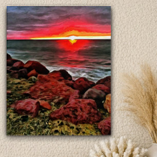 Banderas Rocky Sunset 914 Acrylic Print