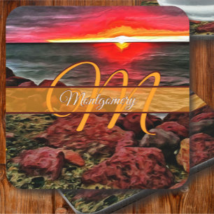 Banderas Rocky Sunset 914 Beverage Coaster
