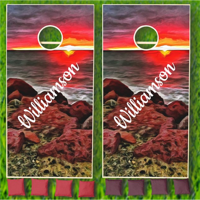 Banderas Rocky Sunset 914 Cornhole Set (Creator Uploaded)