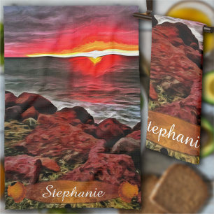 Banderas Rocky Sunset 914 Kitchen Towel