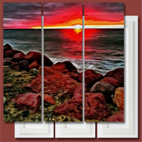 Banderas Rocky Sunset 914 Triptych