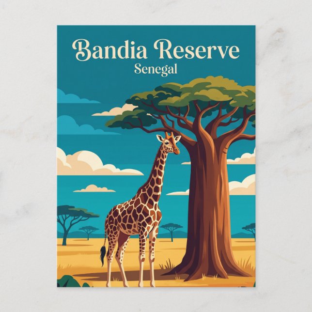Bandia Wildlife Reserve Senegal Postcard (Front)