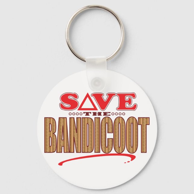 Bandicoot Save Keychain (Front)