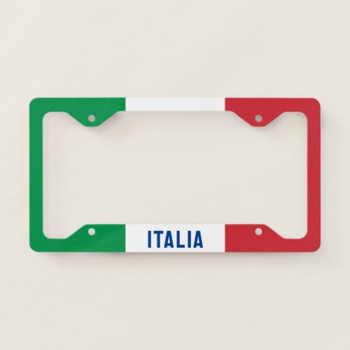 Bandiera dItalia License Plate Frame