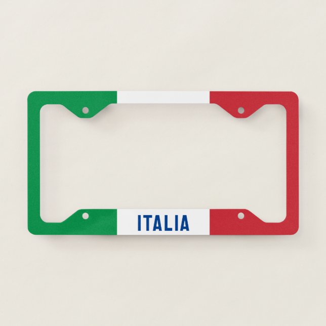 Bandiera d'Italia License Plate Frame (Front)
