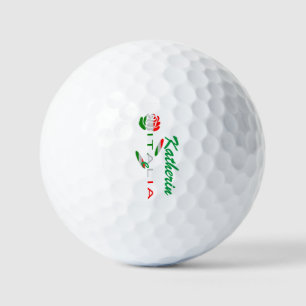 Bandiera d'Italia Rosa Personalized Golf Balls