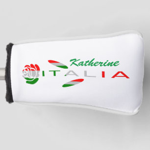 Bandiera d'Italia Rosa Personalized Golf Head Cover