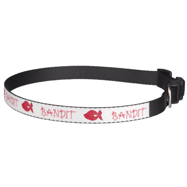BANDIT Dog Red Bandana Kerchief Neckerchief Pet Collar (Right)