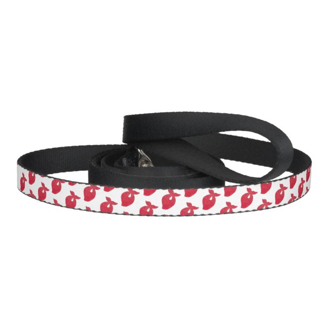 BANDIT Dog Red Bandana Kerchief Neckerchief Pet Leash (Handle)