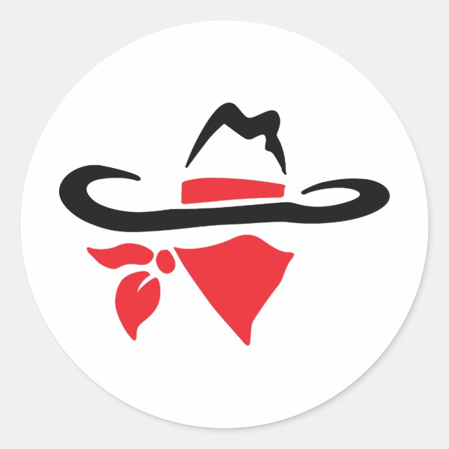 BANDIT OUTLAW CLASSIC ROUND STICKER (Front)