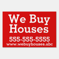 Bandit Sign: "We Buy Houses"