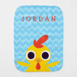Bandit the Chick Baby Burp Cloth
