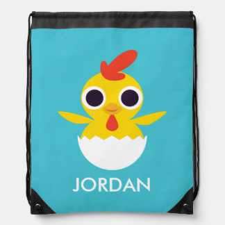 Bandit the Chick Drawstring Bag