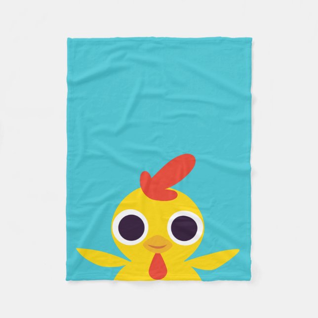 Bandit the Chick Fleece Blanket (Front)