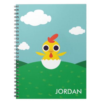 Bandit The Chick Notebook by peekaboobarn at Zazzle