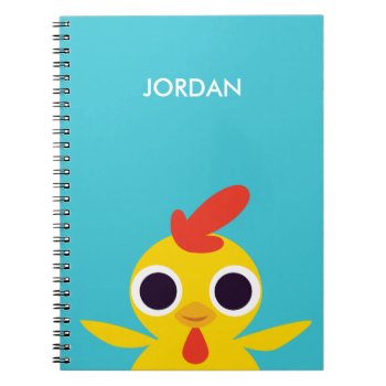 Bandit The Chick Notebook by peekaboobarn at Zazzle