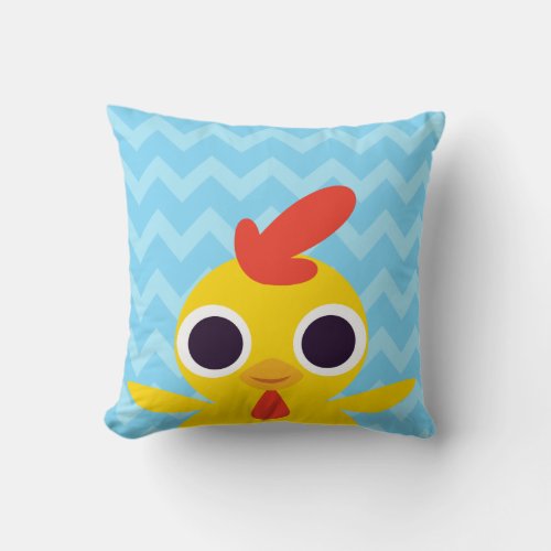 Bandit the Chick Throw Pillow