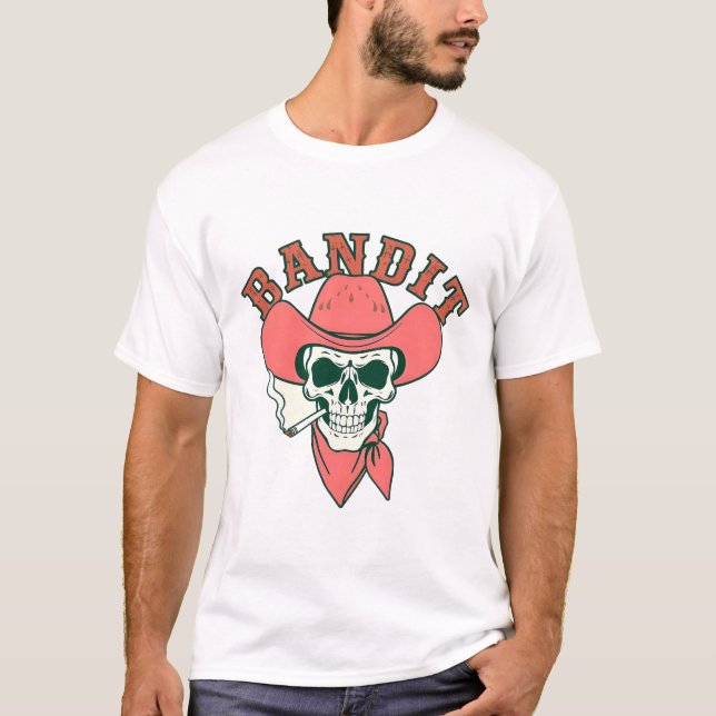 Bandit: The Pink Western Skull T-Shirt (Front)
