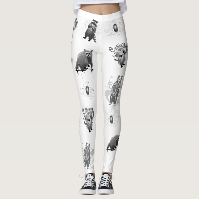 Bandit the Raccoon Leggings (Front)