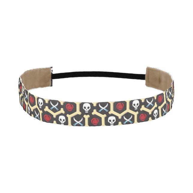 Bandit Theme Pattern Athletic Headband (Front)