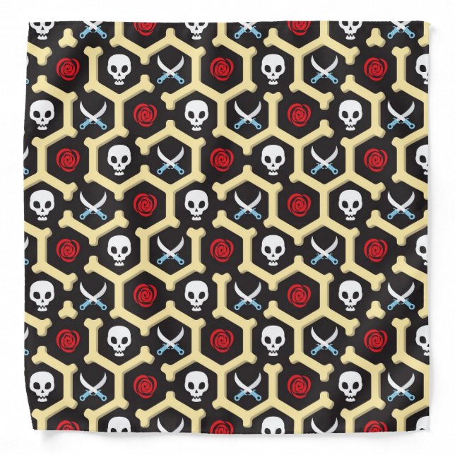 Bandit Theme Pattern Bandana (Front)