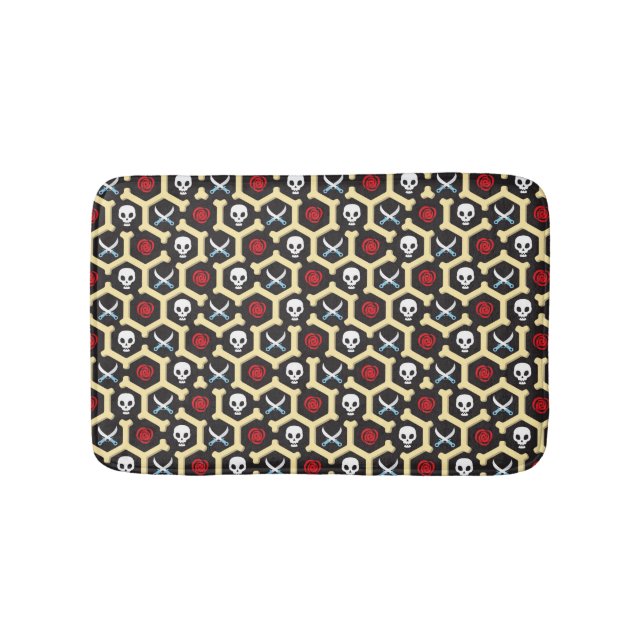 Bandit Theme Pattern Bathroom Mat (Front)