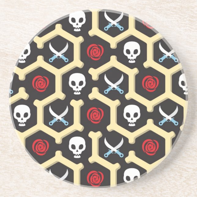 Bandit Theme Pattern Coaster (Front)