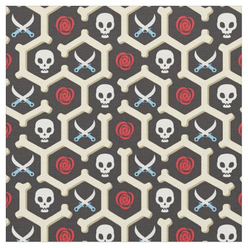 Bandit Theme Pattern Fabric