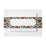 Bandit Theme Pattern Invitation Belly Band