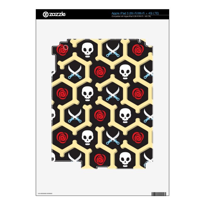 Bandit Theme Pattern iPad 3 Decal