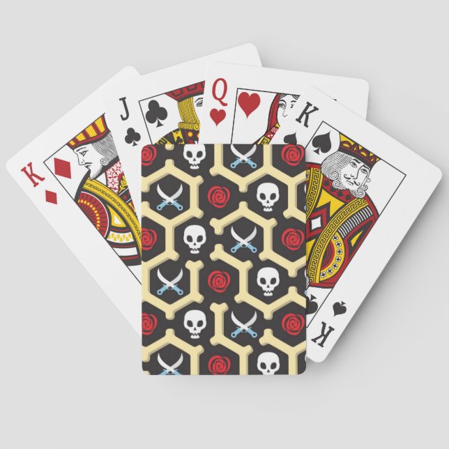 Bandit Theme Pattern Poker Cards (Back)