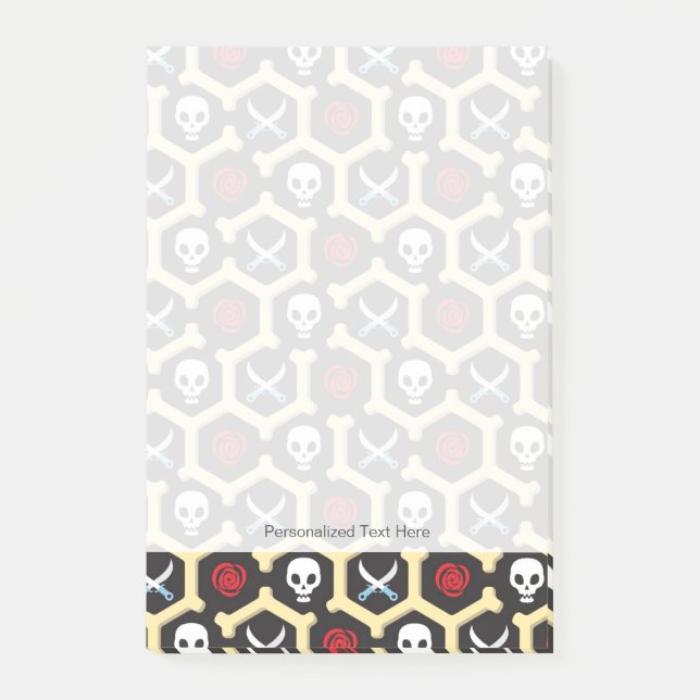Bandit Theme Pattern Post-it Notes (Front)