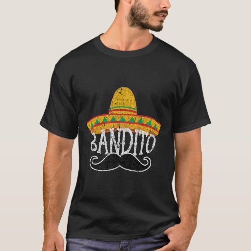Bandito Cinco De Mayo Sombrero Mustache Premium T_ T_Shirt