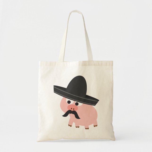 Bandito Pig Tote Bag (Front)