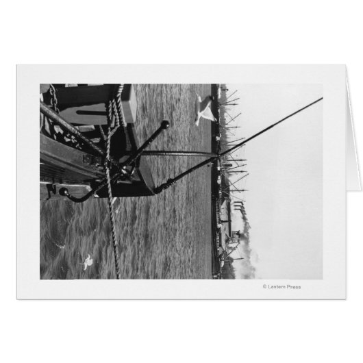 Bandon, Oregon Harbor View and Ships Photograph (Front Horizontal)