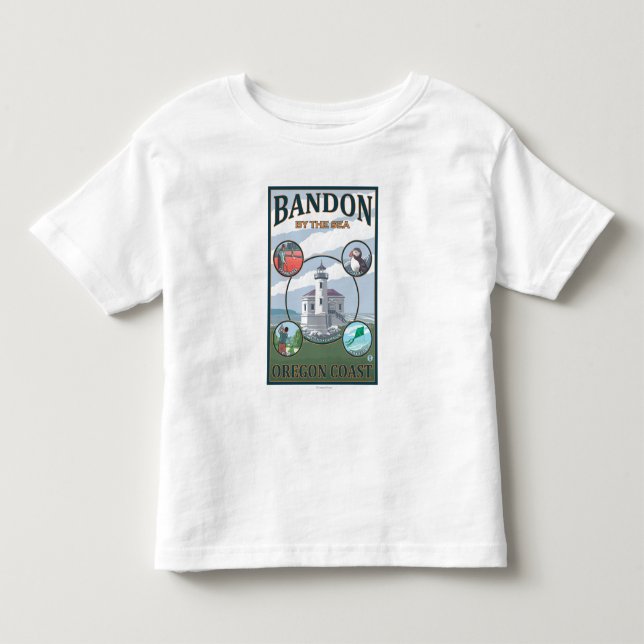 Bandon, OregonScenic Travel Poster Toddler T-shirt (Front)