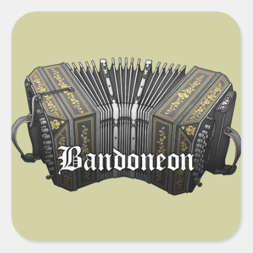 Bandoneon Square Sticker