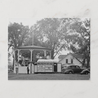 Bandstand, Craftsbury, Vermont Vintage Postcard