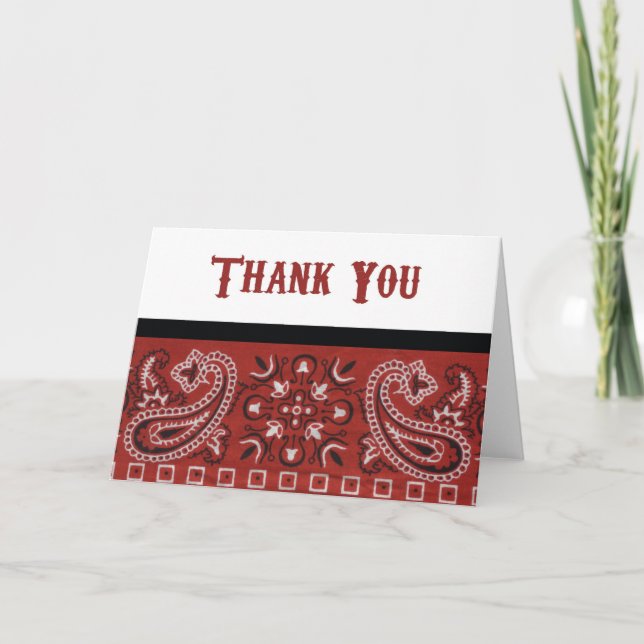 Bandthanks Letterpress Thank You Card (Front)